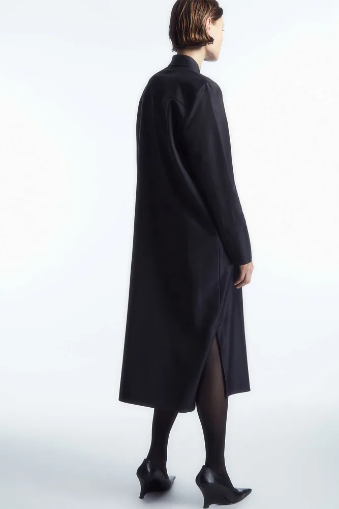 Платье-рубашка из шерсти COS