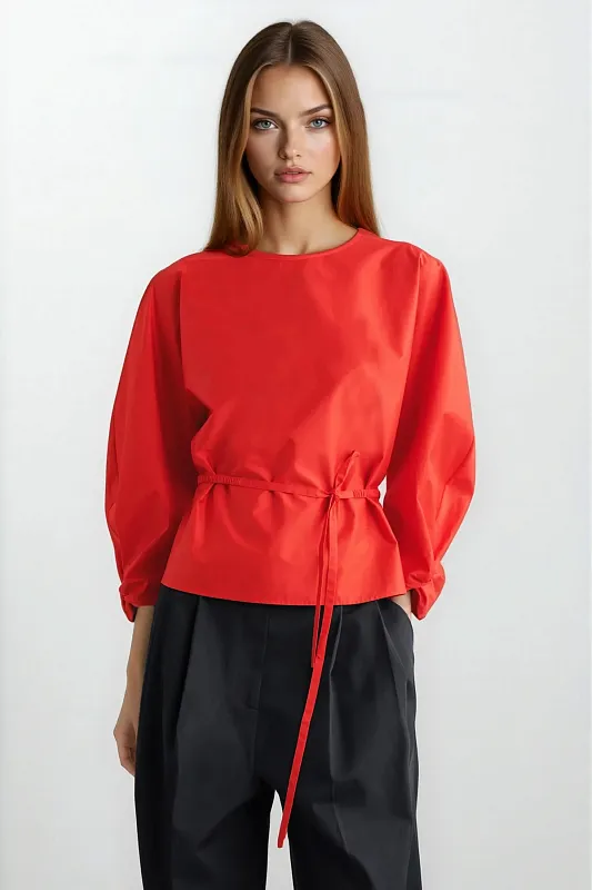 Блуза с баской и кулиской Блуза с баской и кулиской