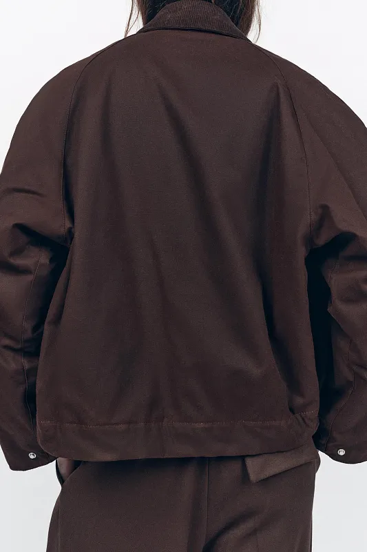 Вощеная куртка с вельветовым воротником ZARA   Вощеная куртка с вельветовым воротником ZARA