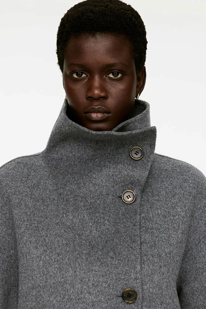 Полупальто из смесовой шерсти ARKET