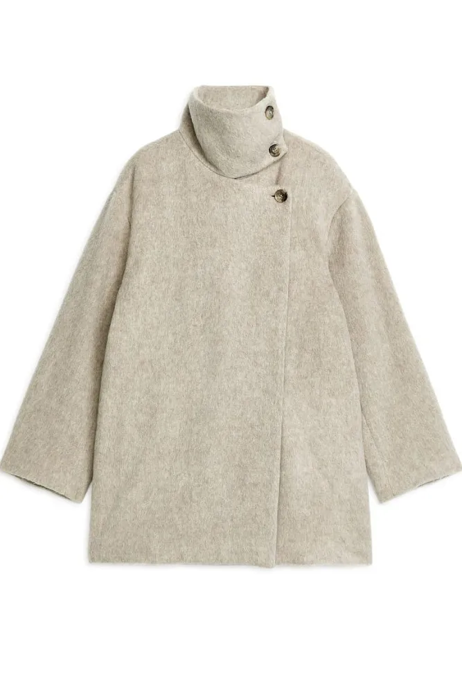 Пальто с воротником-стойкой ARKET