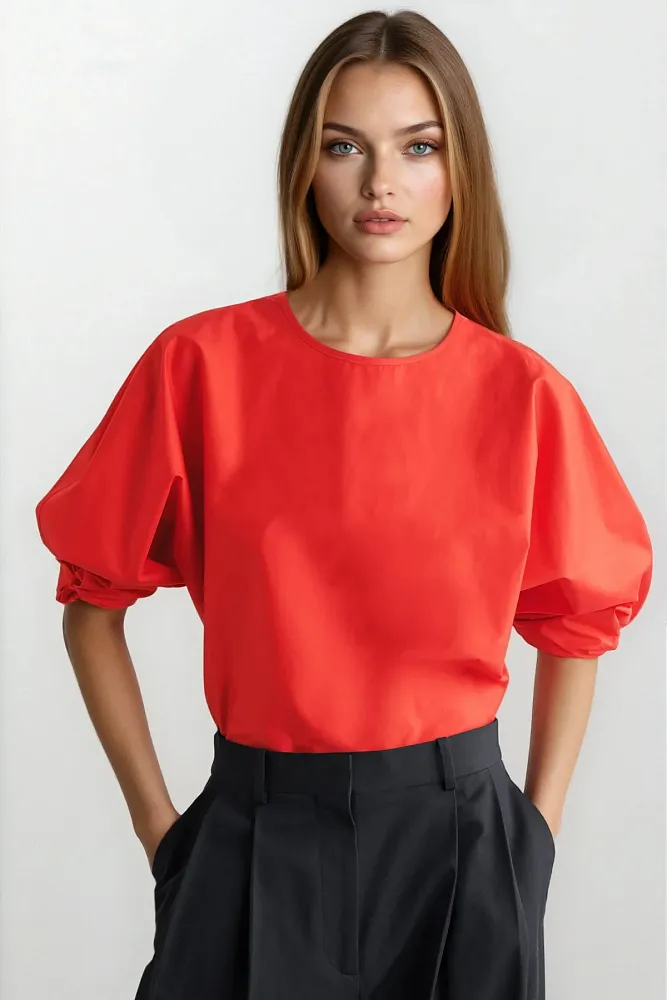 Блуза с баской и кулиской COS