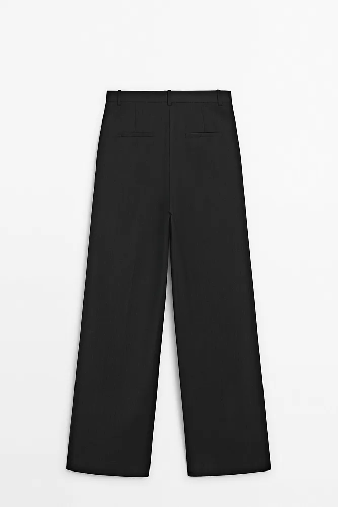 Костюмные брюки из шерсти MASSIMO DUTTI