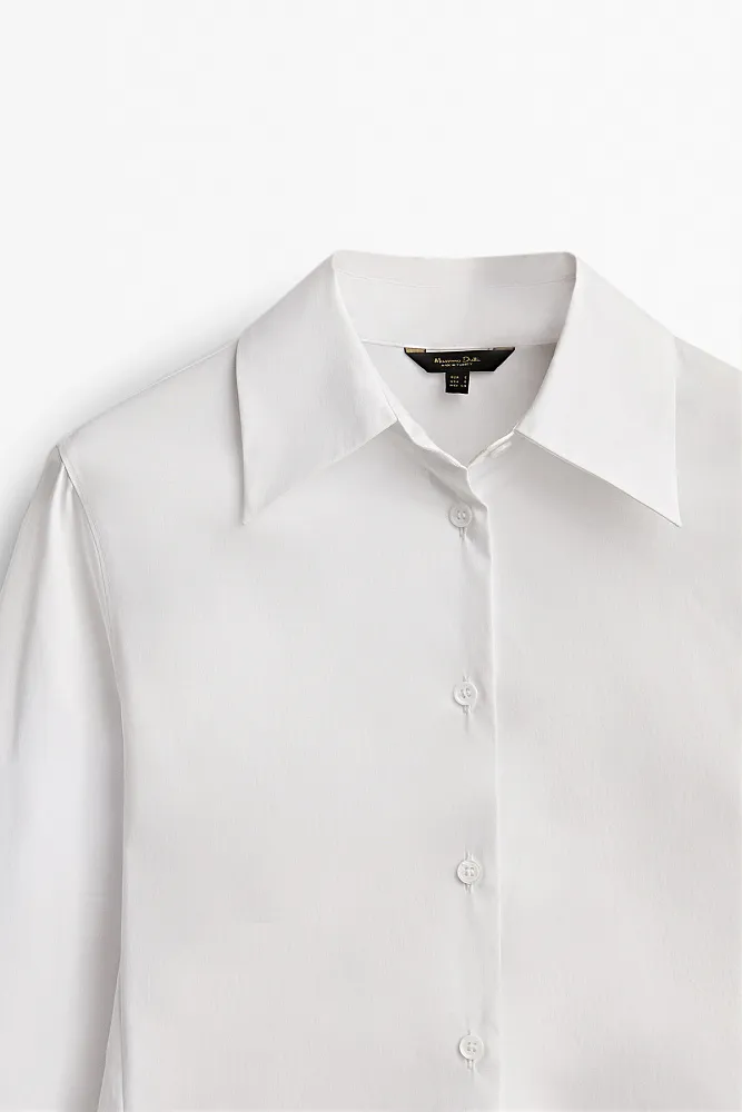 Рубашка из эластичного поплина MASSIMO DUTTI