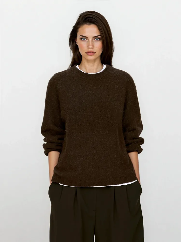 Джемпер из смеси альпаки и шерсти Джемпер из смеси альпаки и шерсти