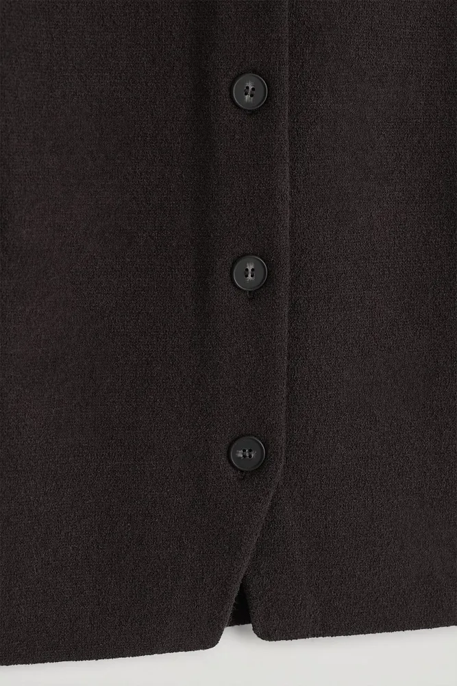 Вязаный хлопковый жилет COS