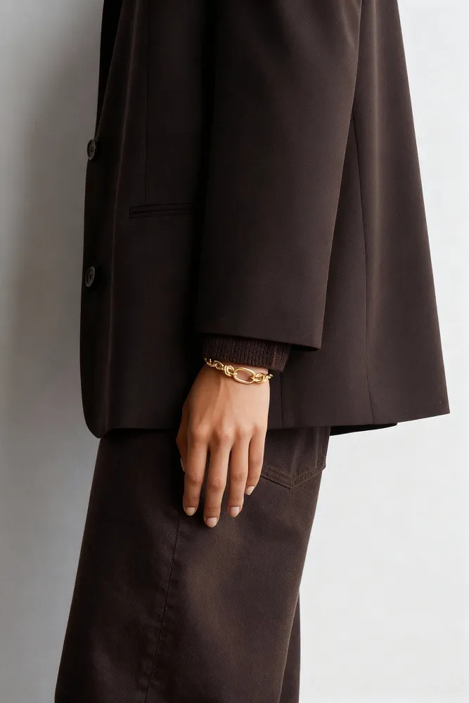 Браслет из асимметричных звеньев