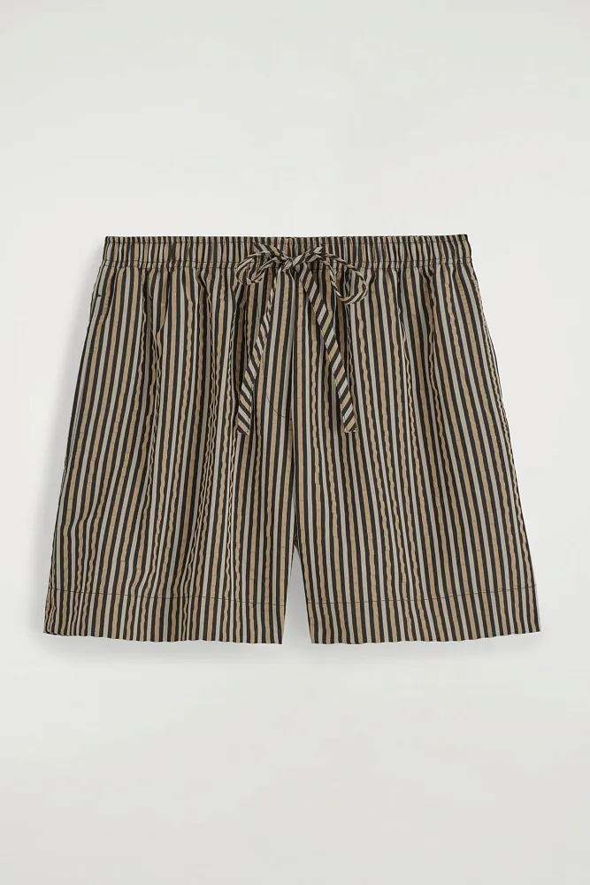 Полосатые шорты из сирсакера COS