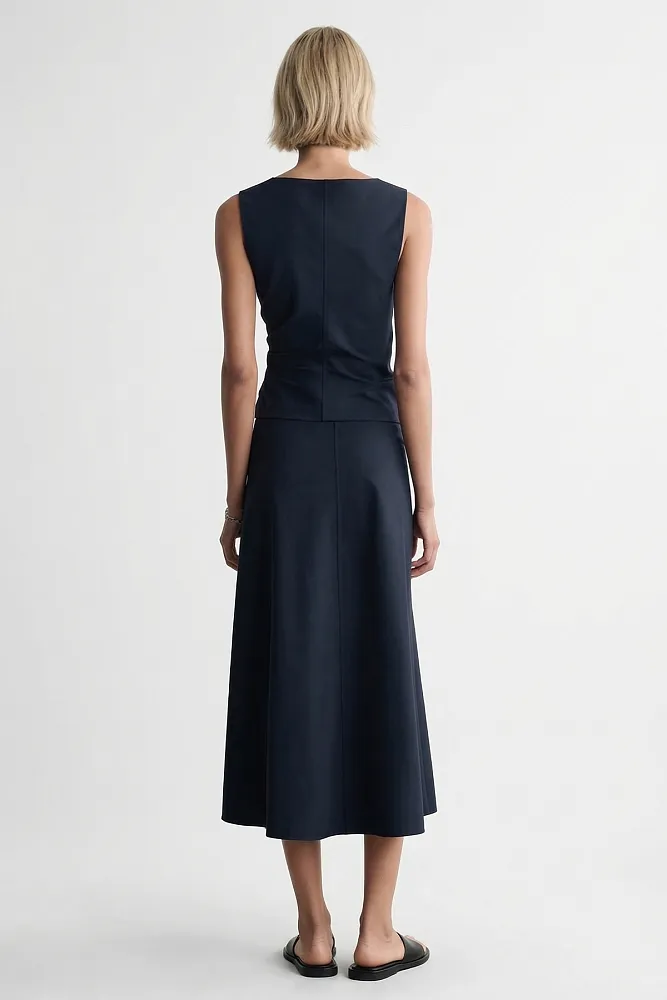 Трикотажная юбка миди с крученым элементом COS