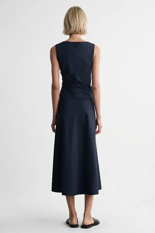 Трикотажная юбка миди с крученым элементом COS Трикотажная юбка миди с крученым элементом COS