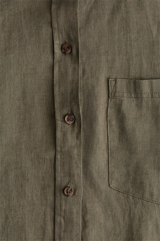 Льняная рубашка H&M Premium Selection