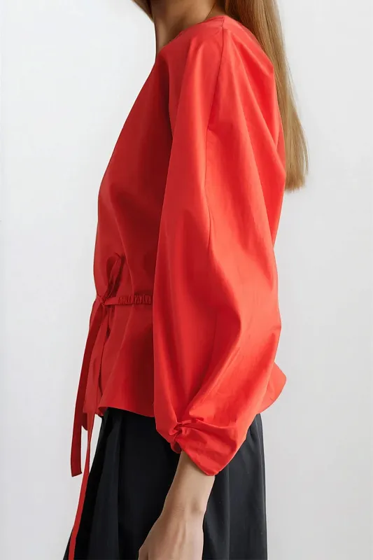 Блуза с баской и кулиской COS Блуза с баской и кулиской COS