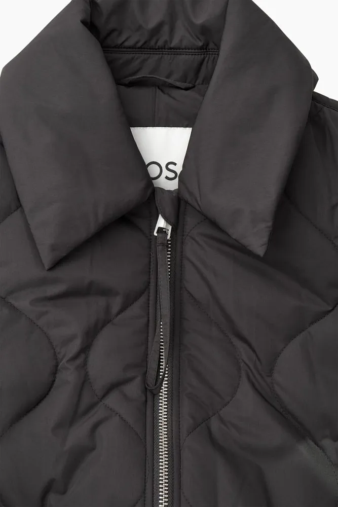 Стеганое пальто oversize COS