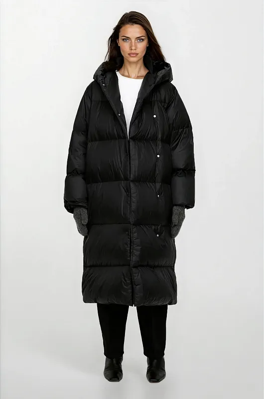 Длинный пуховик