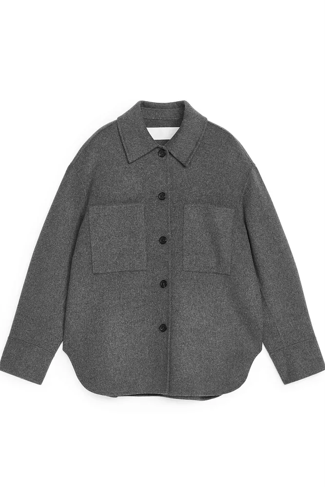 Рубашка из смесовой шерсти ARKET