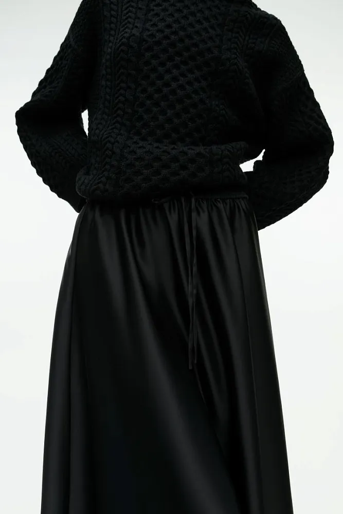 Атласная юбка миди ARKET