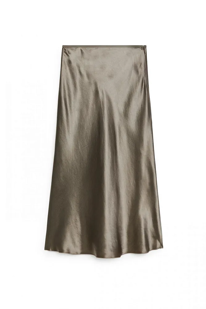 Атласная юбка ARKET