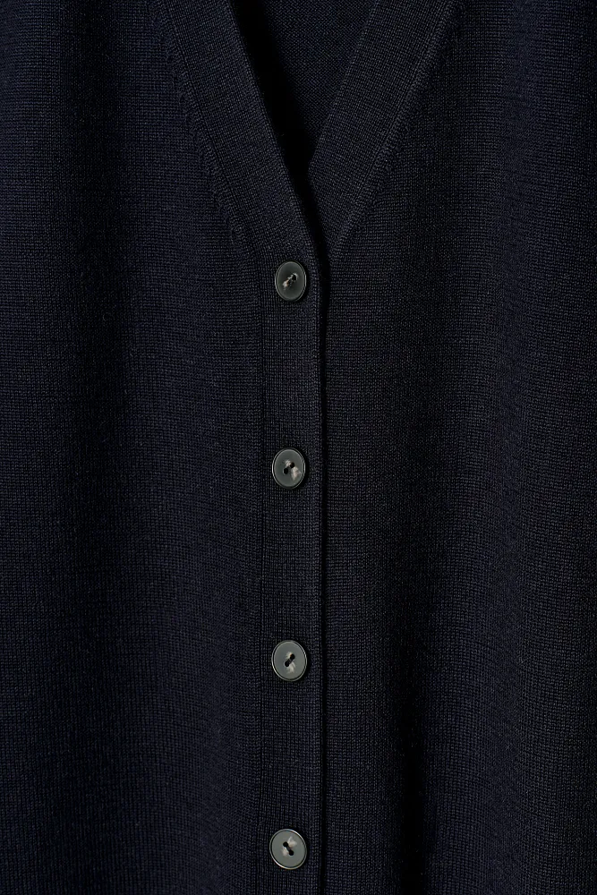 Жилет из мериносовой шерсти с V-образным вырезом COS