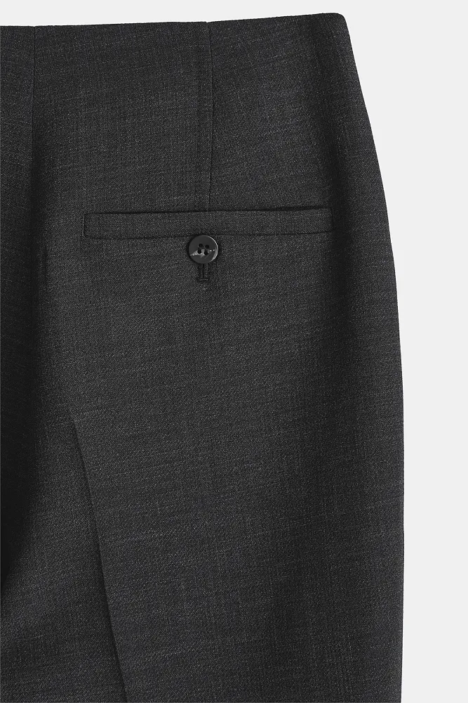 Узкие брюки из смесовой шерсти COS