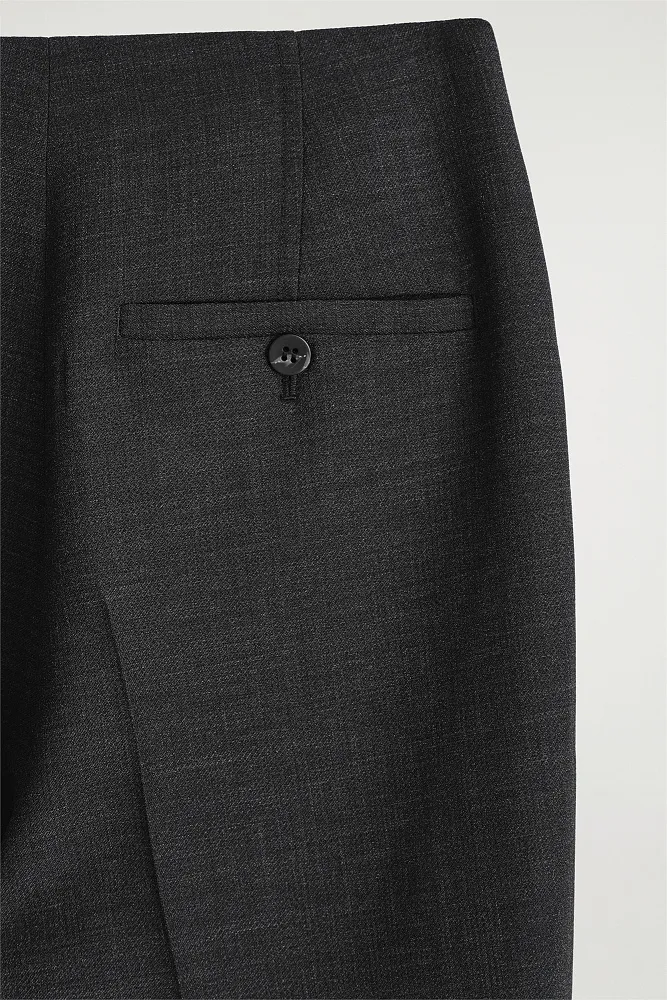 Узкие брюки из смесовой шерсти COS