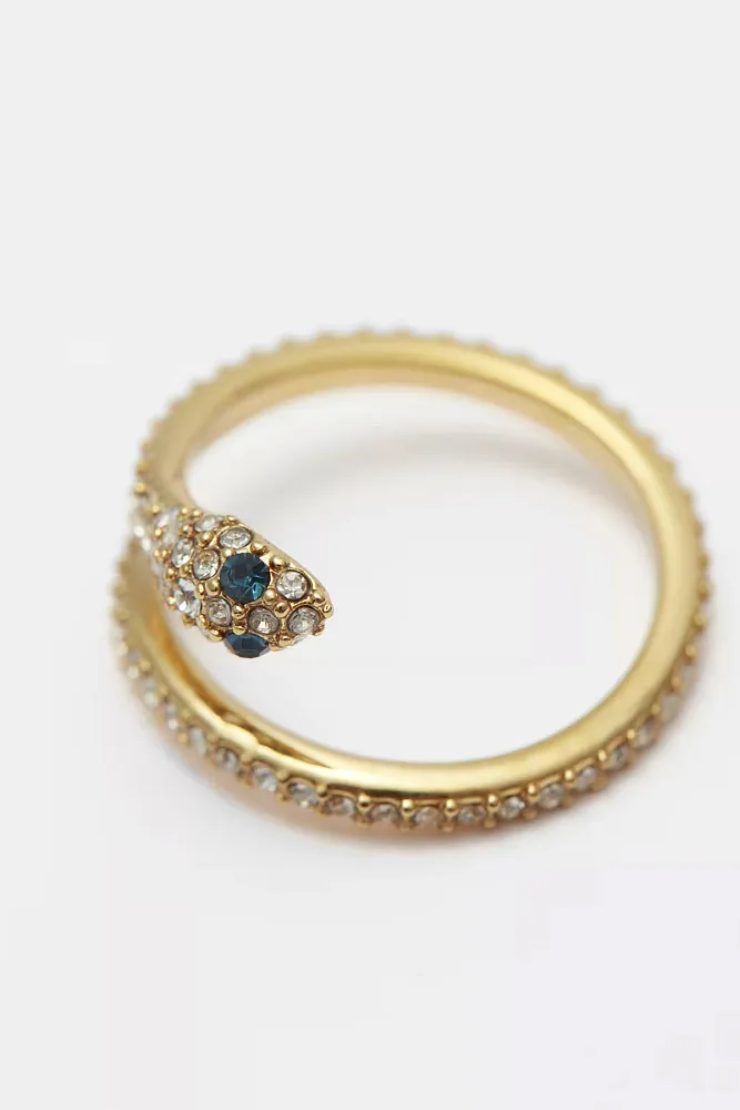 Кольцо «Змея» с хрустальными камнями & OTHER STORIES