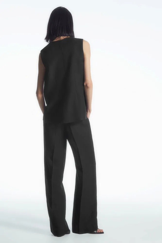 Брюки из смесового льна COS