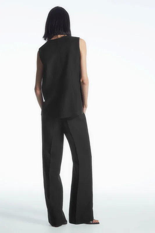 Брюки из смесового льна COS   Брюки из смесового льна COS