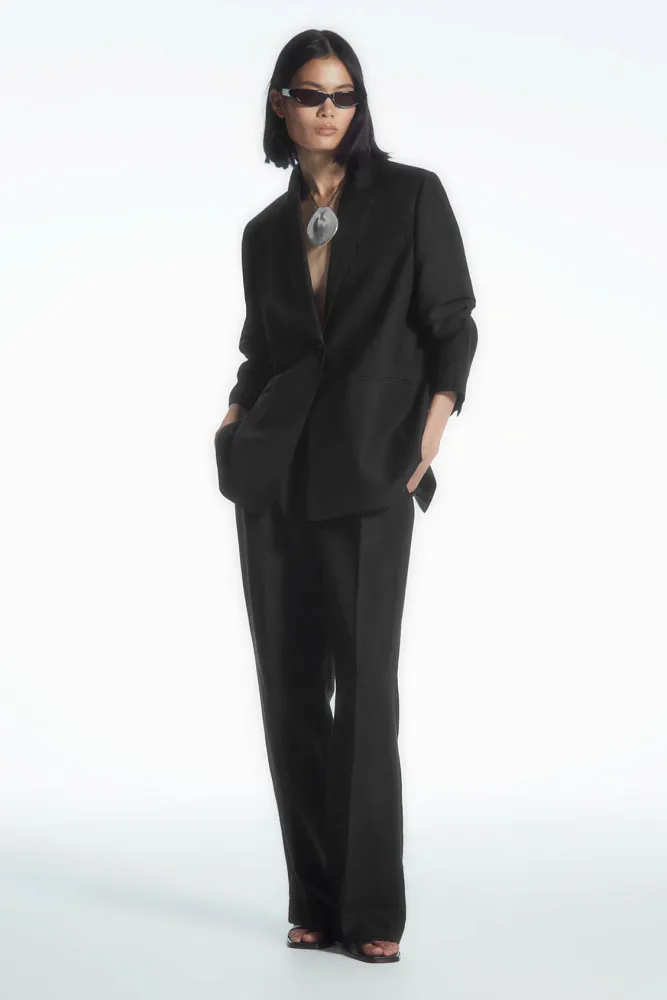 Брюки из смесового льна COS