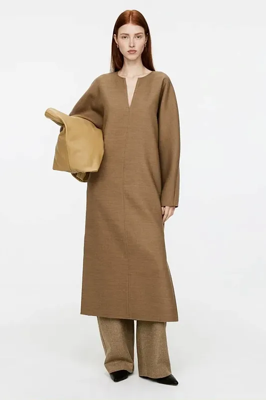 Платье-туника из шерсти