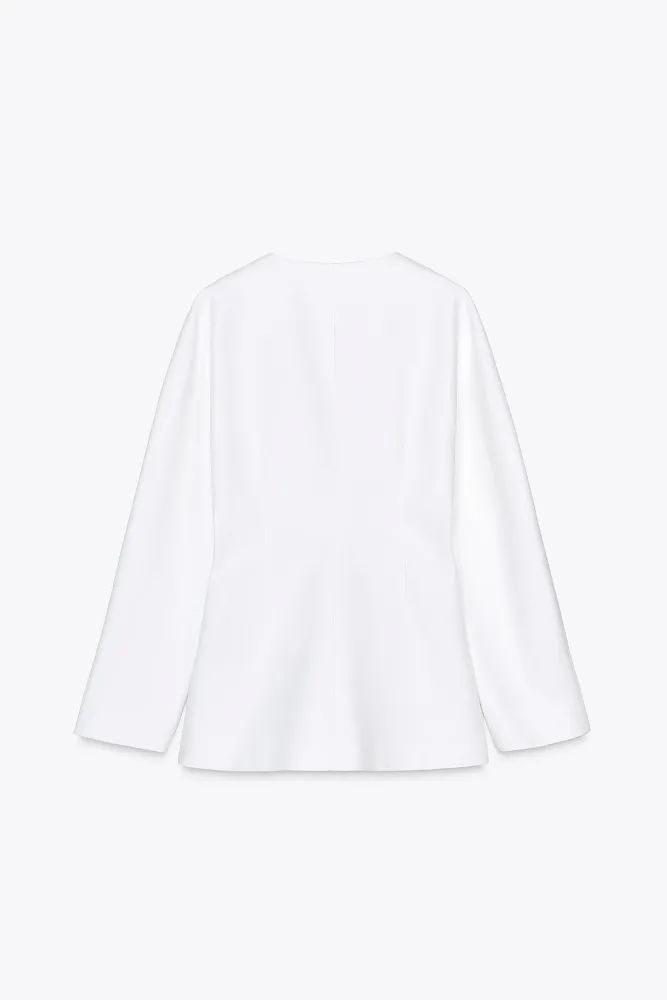 Пиджак из льна ZARA