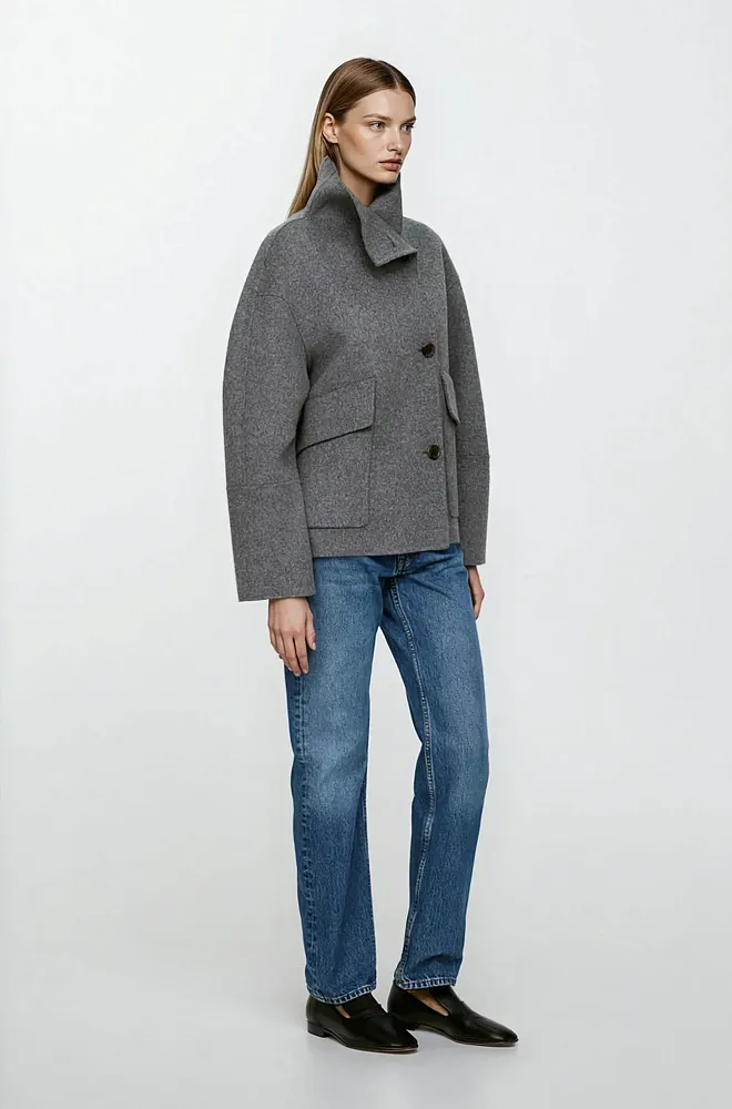 Полупальто из смесовой шерсти ARKET