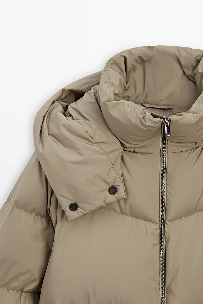 Пуховик из технологичной ткани MASSIMO DUTTI