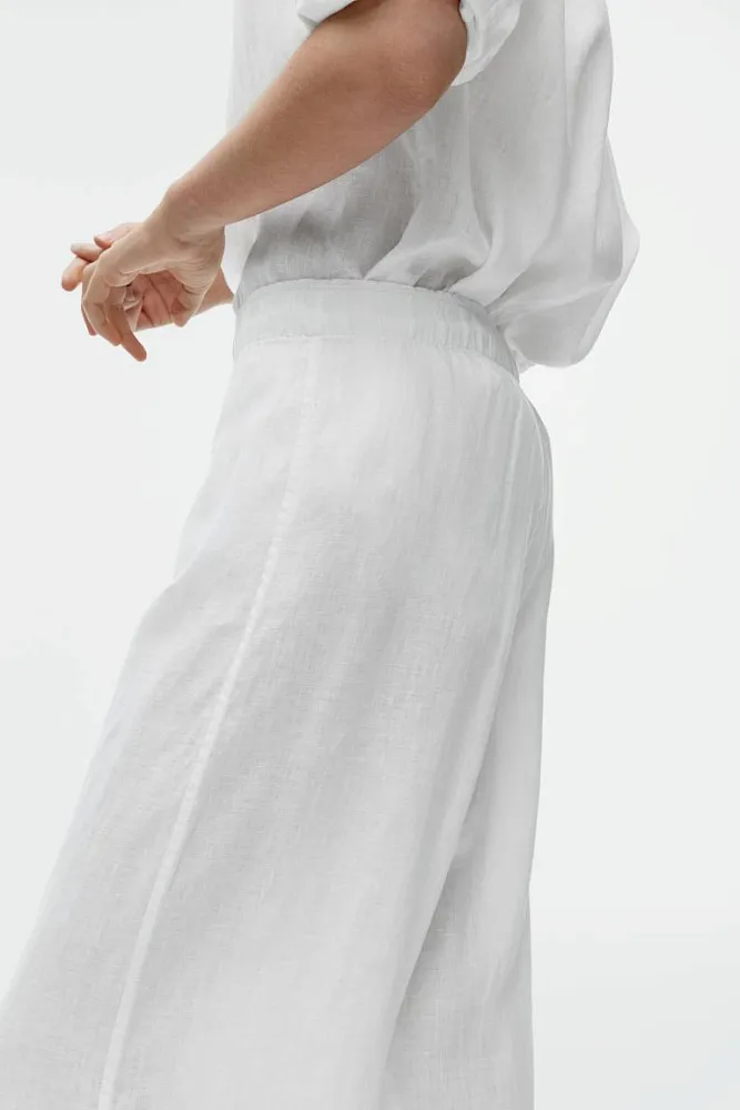 Широкие льняные брюки ARKET