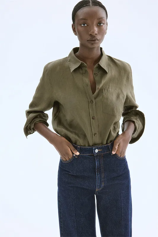 Льняная рубашка