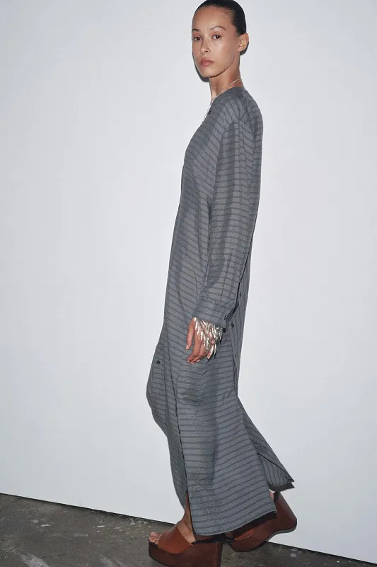 Платье-рубашка в полоску ZARA Платье-рубашка в полоску ZARA