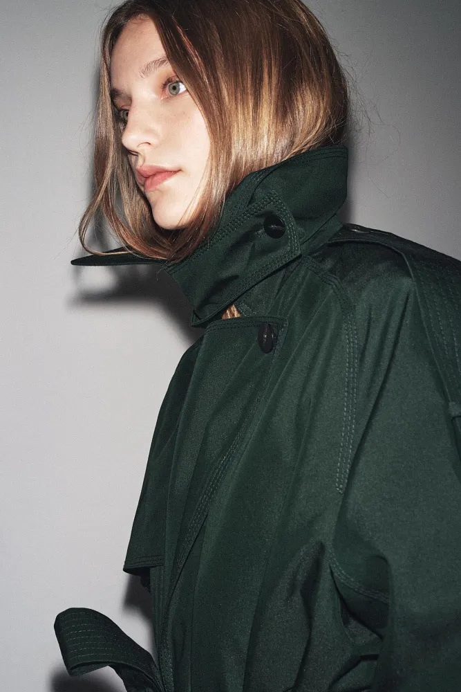 Водоотталкивающий тренч ZARA