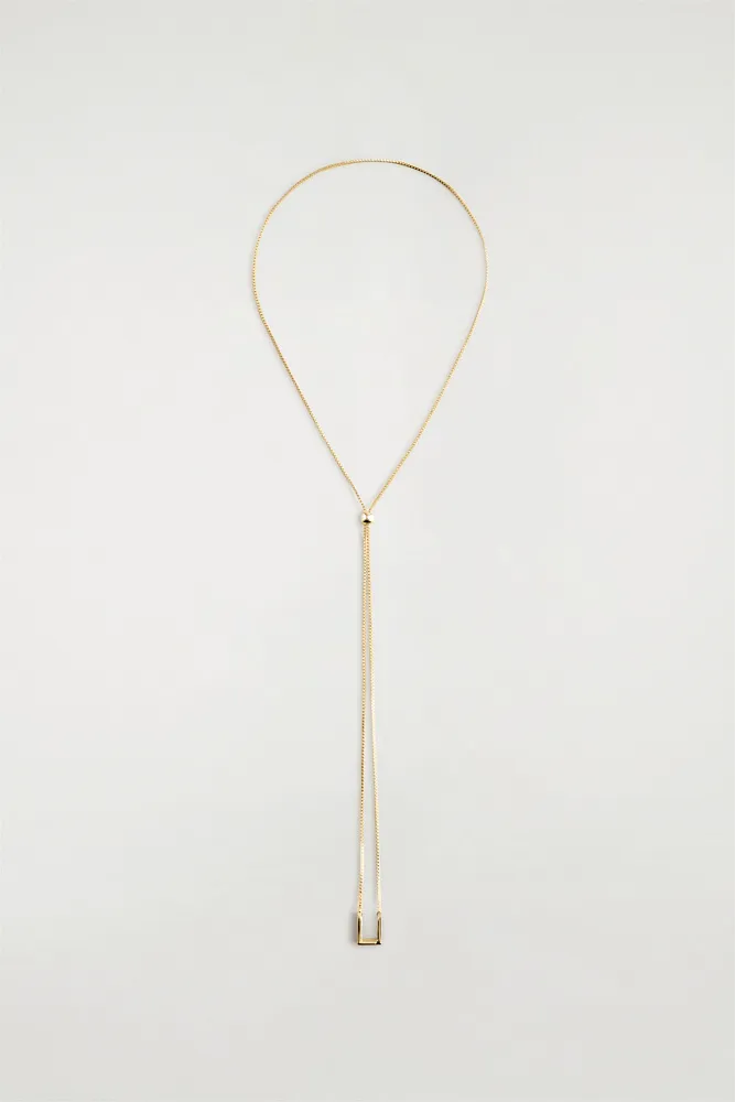 Ожерелье с прямоугольным кулоном COS