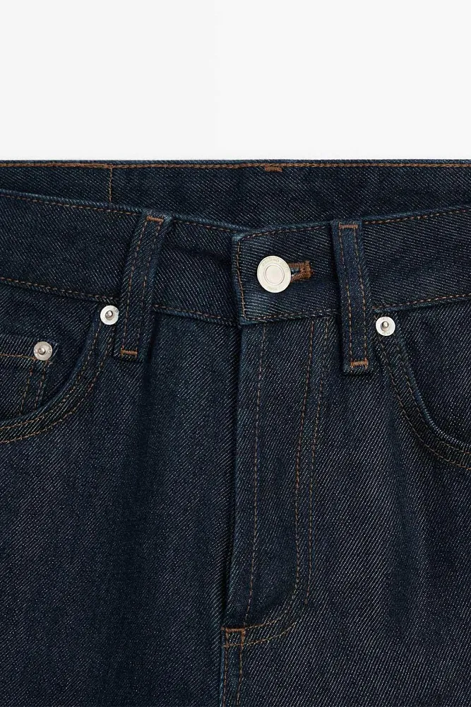 Широкие джинсы со средней посадкой MASSIMO DUTTI