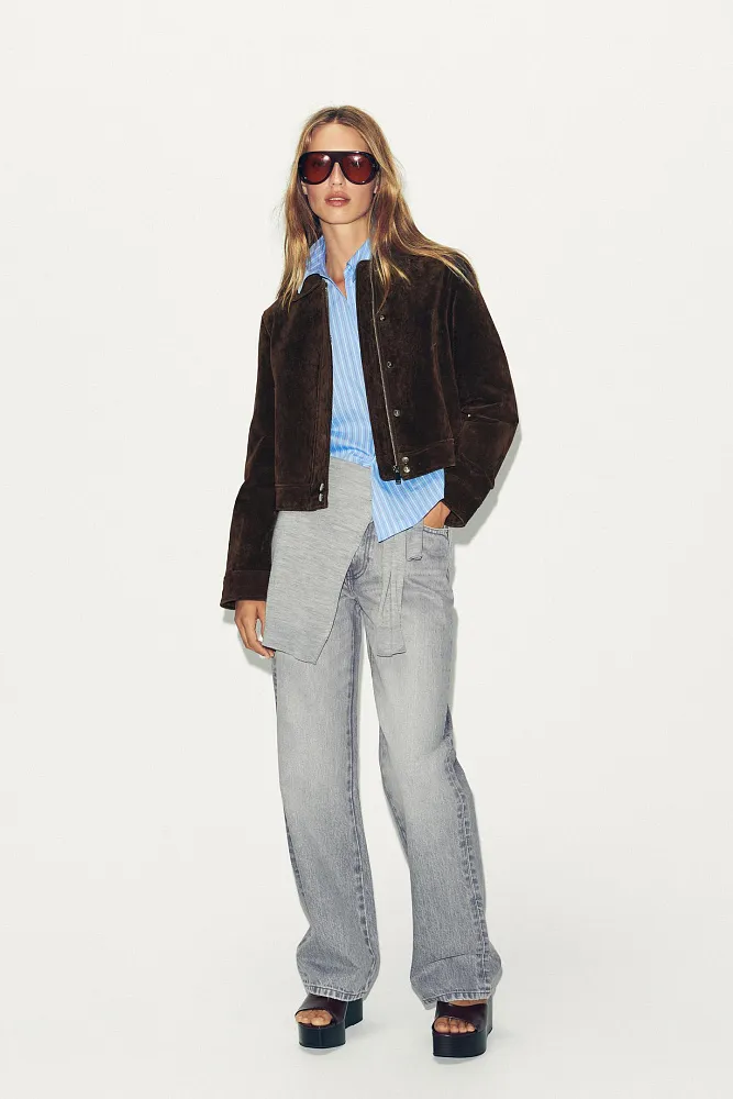 Рубашка из поплина ZARA