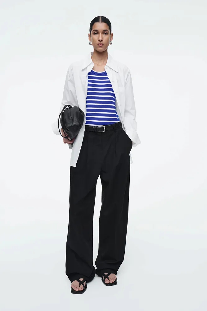 Майка в рубчик COS