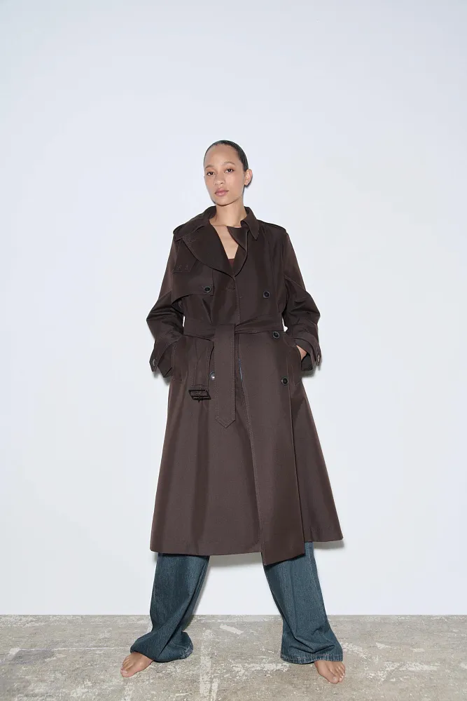 Водоотталкивающий тренч ZARA