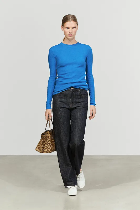 Лонгслив из смеси хлопка и кашемира MASSIMO DUTTI Лонгслив из смеси хлопка и кашемира MASSIMO DUTTI