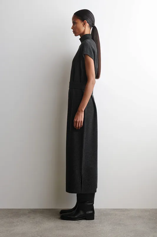 Платье из мериносовой шерсти с воротником и поясом COS Платье из мериносовой шерсти с воротником и поясом COS