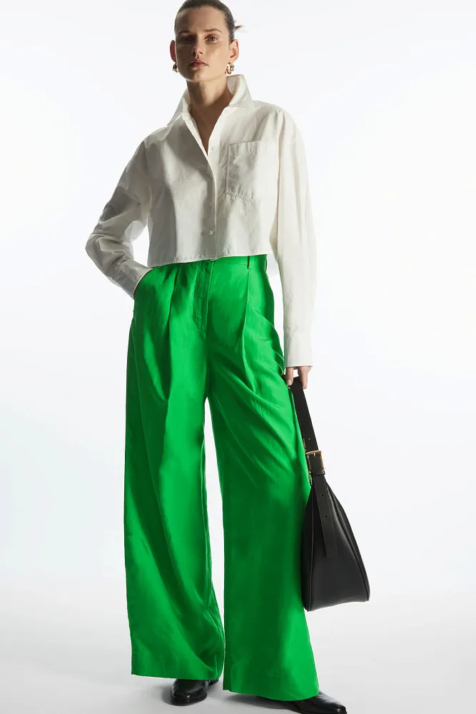 Широкие льняные брюки COS