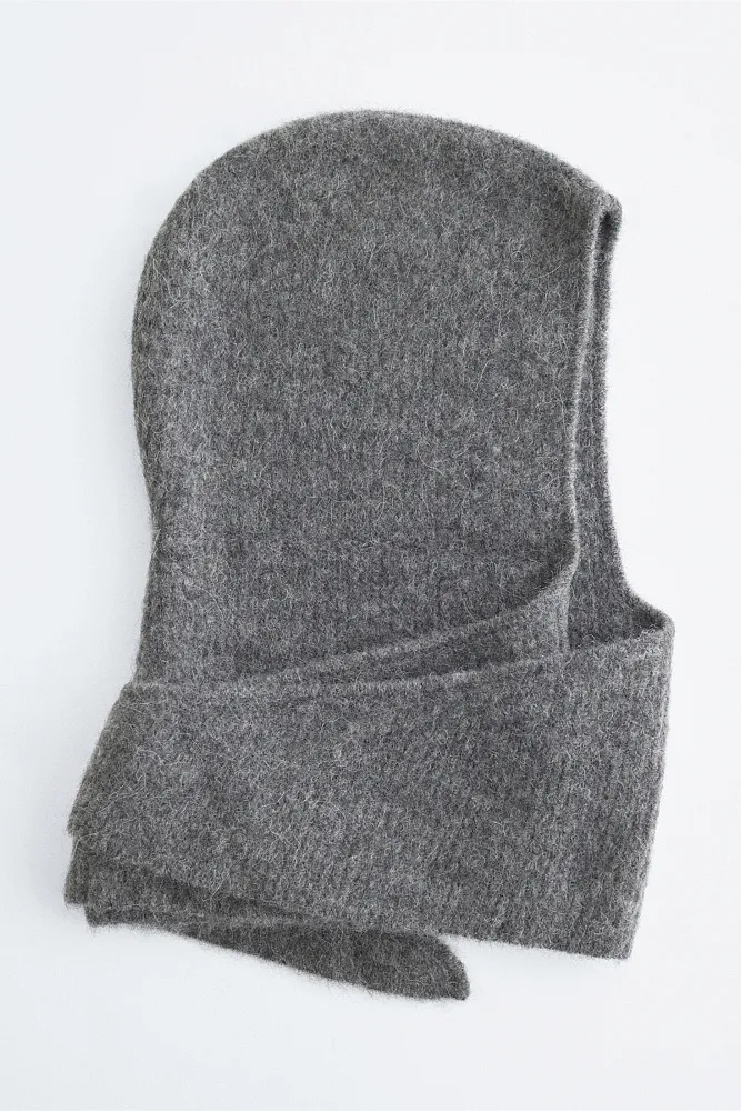 Шарф с капюшоном из смеси альпаки и шерсти & OTHER STORIES
