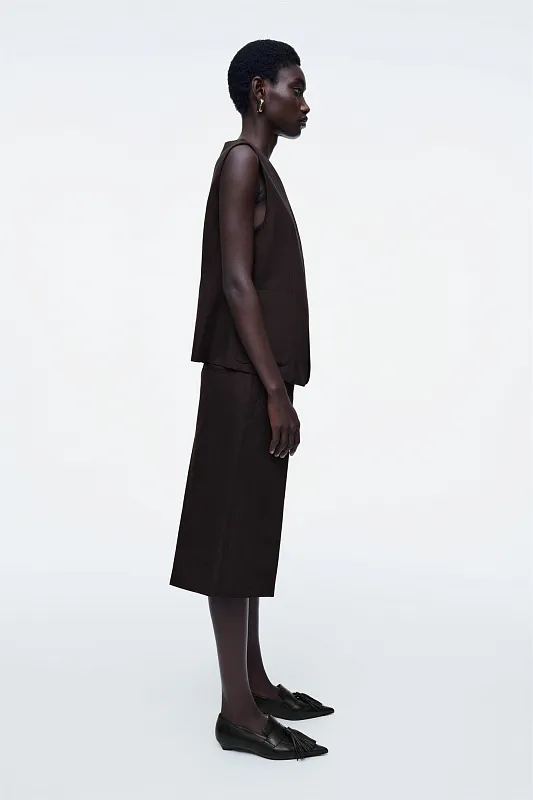 Жилет из льняной смеси с запахом COS Жилет из льняной смеси с запахом COS