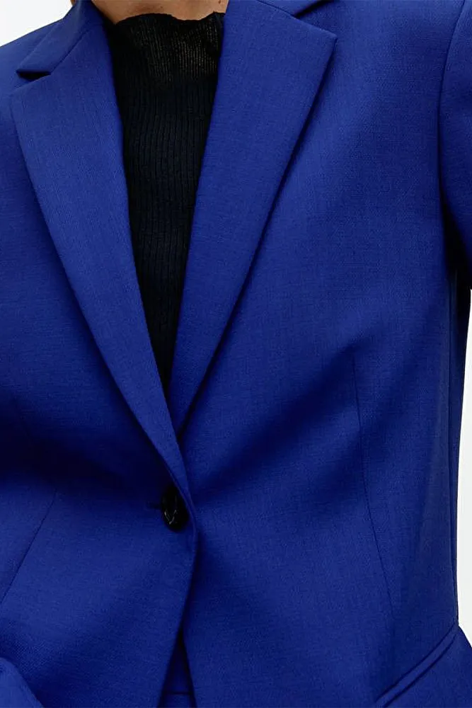 Приталенный пиджак из смесовой шерсти ARKET