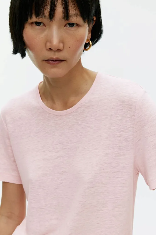 Футболка льняная ARKET