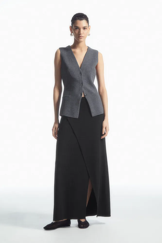 Длинный трикотажный жилет COS