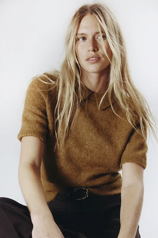 Джемпер из смеси альпаки с воротником H&M Premium Selection Джемпер из смеси альпаки с воротником H&M Premium Selection